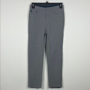 Vineyard Vines Boy's Size 18 On the Go Gray Flat Front Chinos Pants